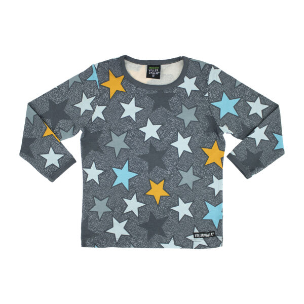 Maglia in cotone organico a Manica Lunga-Stars ⭐